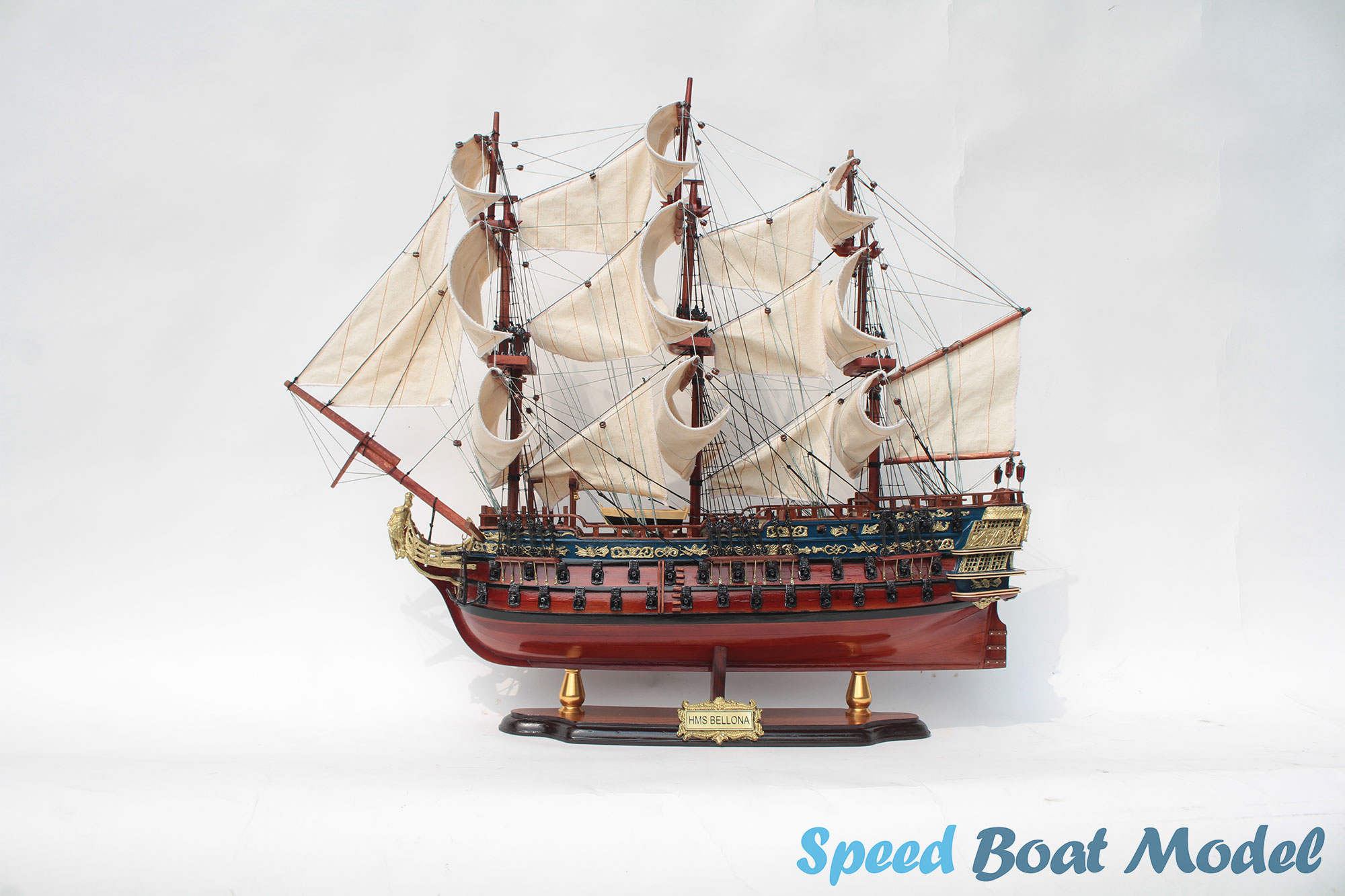 Hms Bellona Tall Ship Model 25.2"