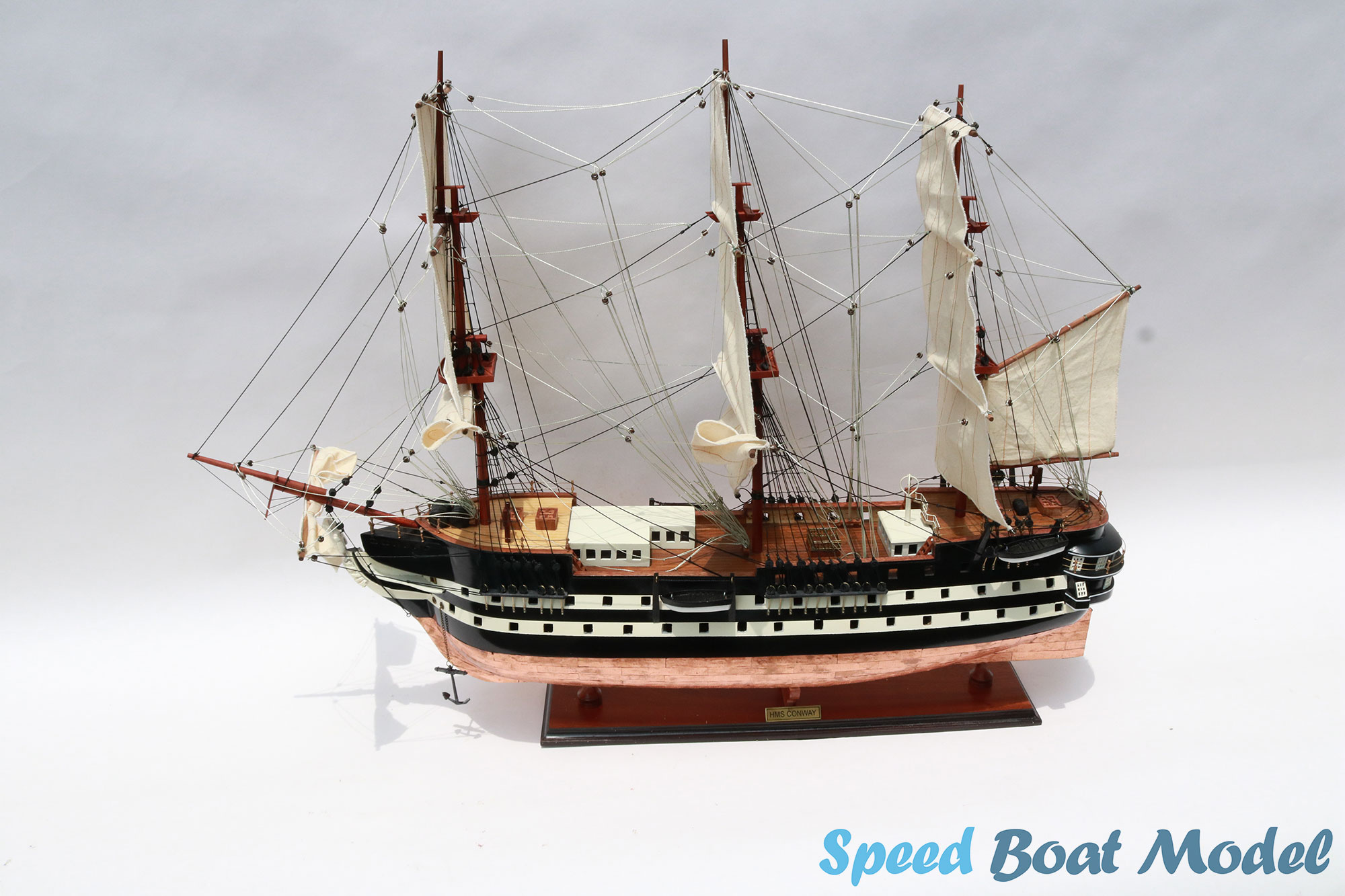 Hms Conway Tall Ship Model 31.4"/ 37.7"