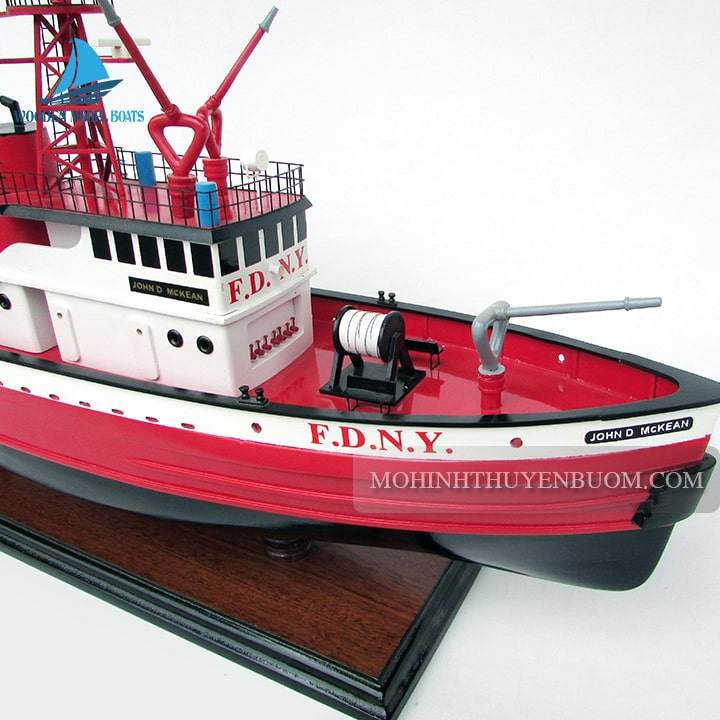 Commercial Ship John D Mc Kean Fire Boat Model