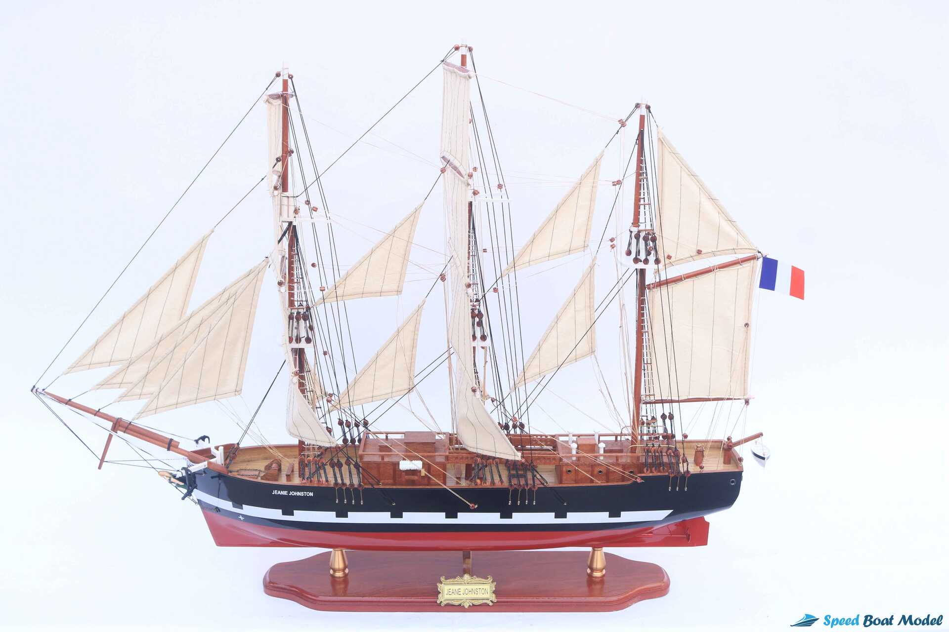 Jeanie Johnston Tall Ship Model 31.4" 6 Jeanie Johnston Tall Ship Model (6) Speed Boad Model