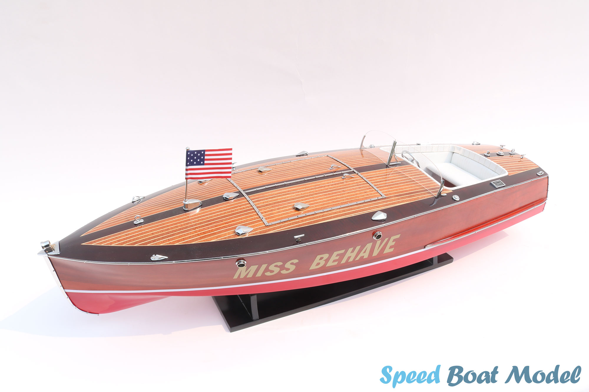 Miss Behave Classic Speed Boat Model 31.4"