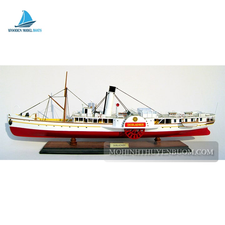 Ocean Liner Paddle Steamer Skibladner Model Lenght 72