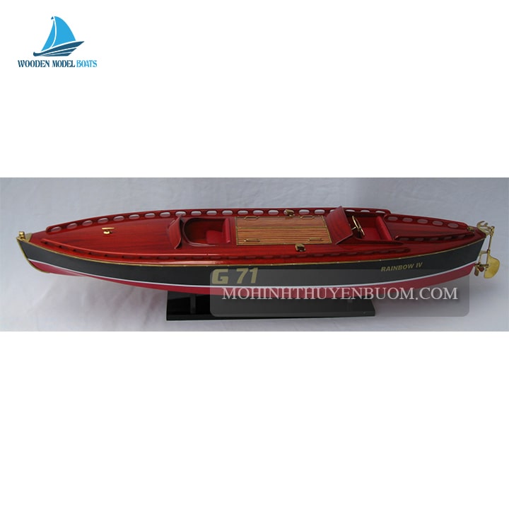 Classic Speed Boat Rainbow IV Model Lenght 90