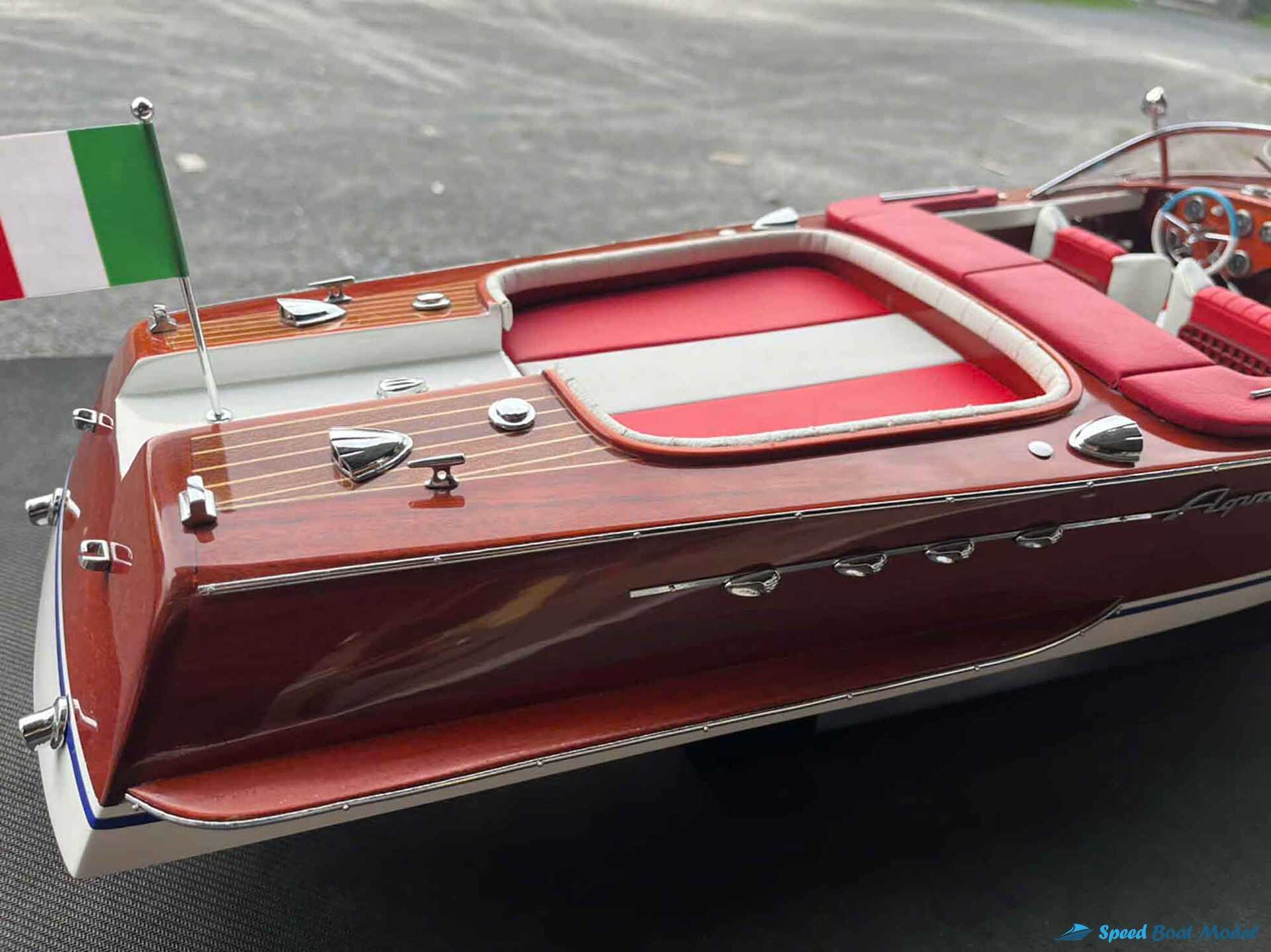 Red Super Riva Aquarama Classic Boat Model (1) Speed Boad Model Red Super Riva Aquarama Classic Boat Model (1) Speed Boad Model