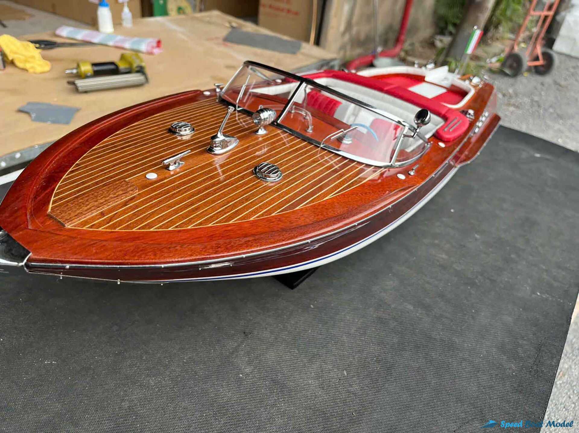 Red Super Riva Aquarama Classic Boat Model 34.2" 14 Red Super Riva Aquarama Classic Boat Model (13) Speed Boad Model