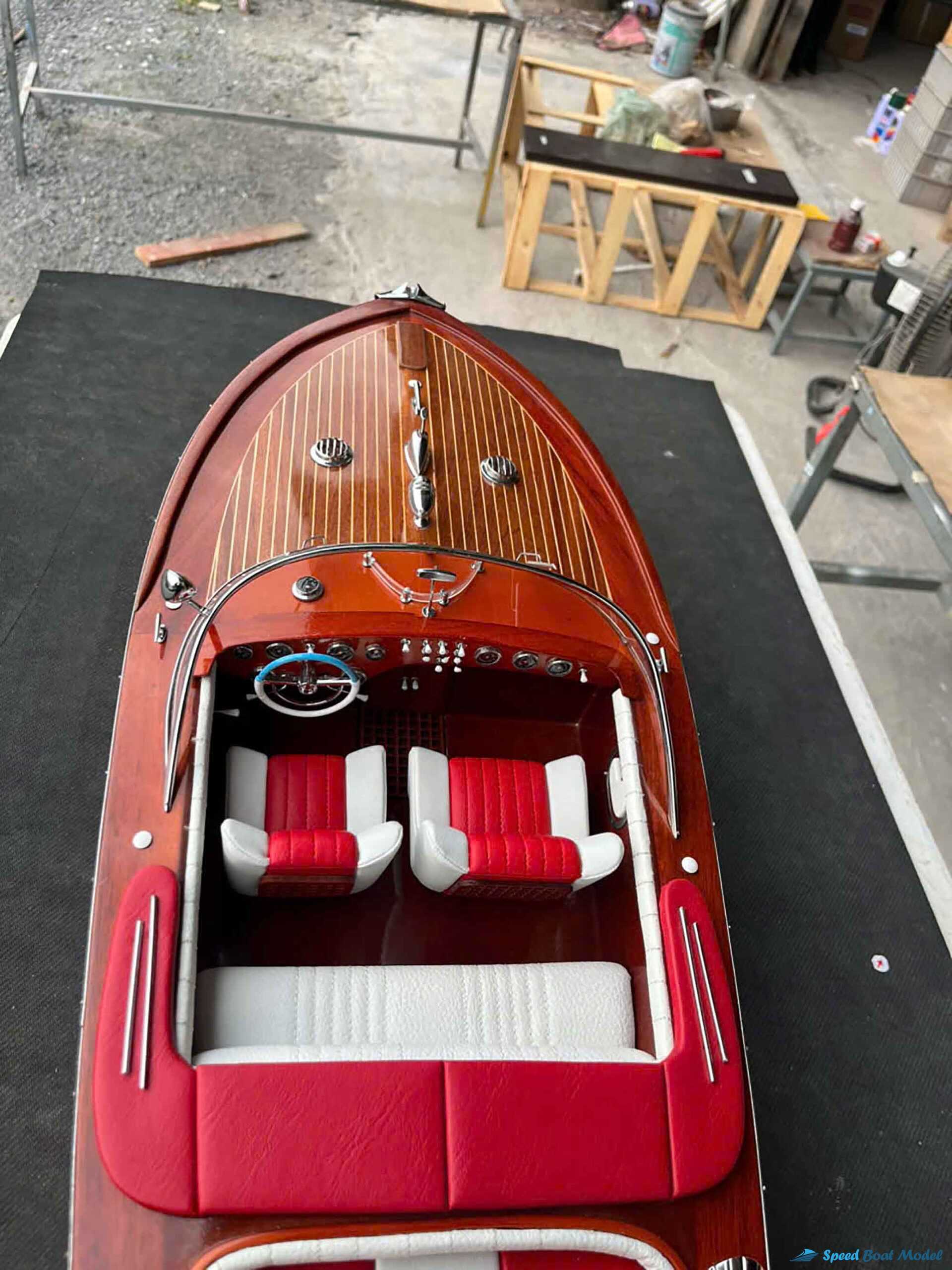 Red Super Riva Aquarama Classic Boat Model (3) Speed Boad Model Red Super Riva Aquarama Classic Boat Model (3) Speed Boad Model