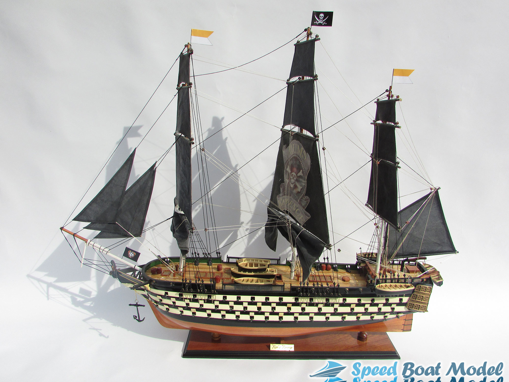 Rum's Revenge Tall Ship Model 33"/ 37.4"