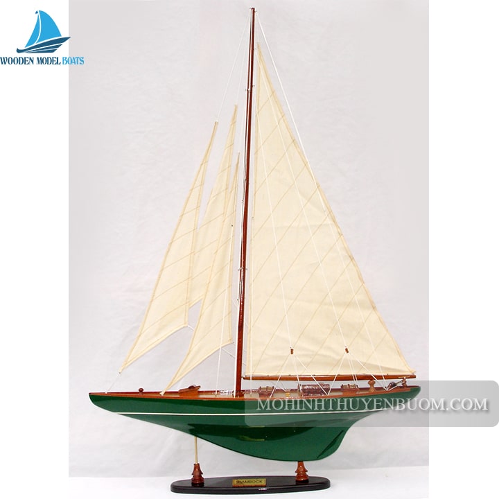 Sailing Boat Shamrock Green Model