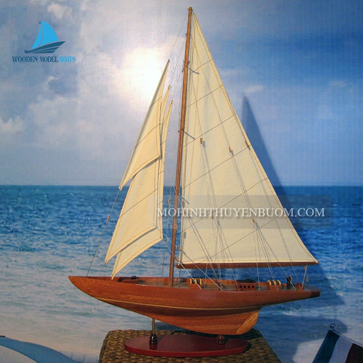 Sailing Boat Shamrock Wood Model