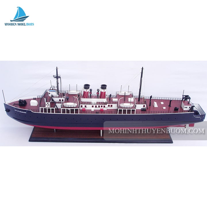 Commercial Ship Ss City Of Milwaukee Ferry Model Lenght 84