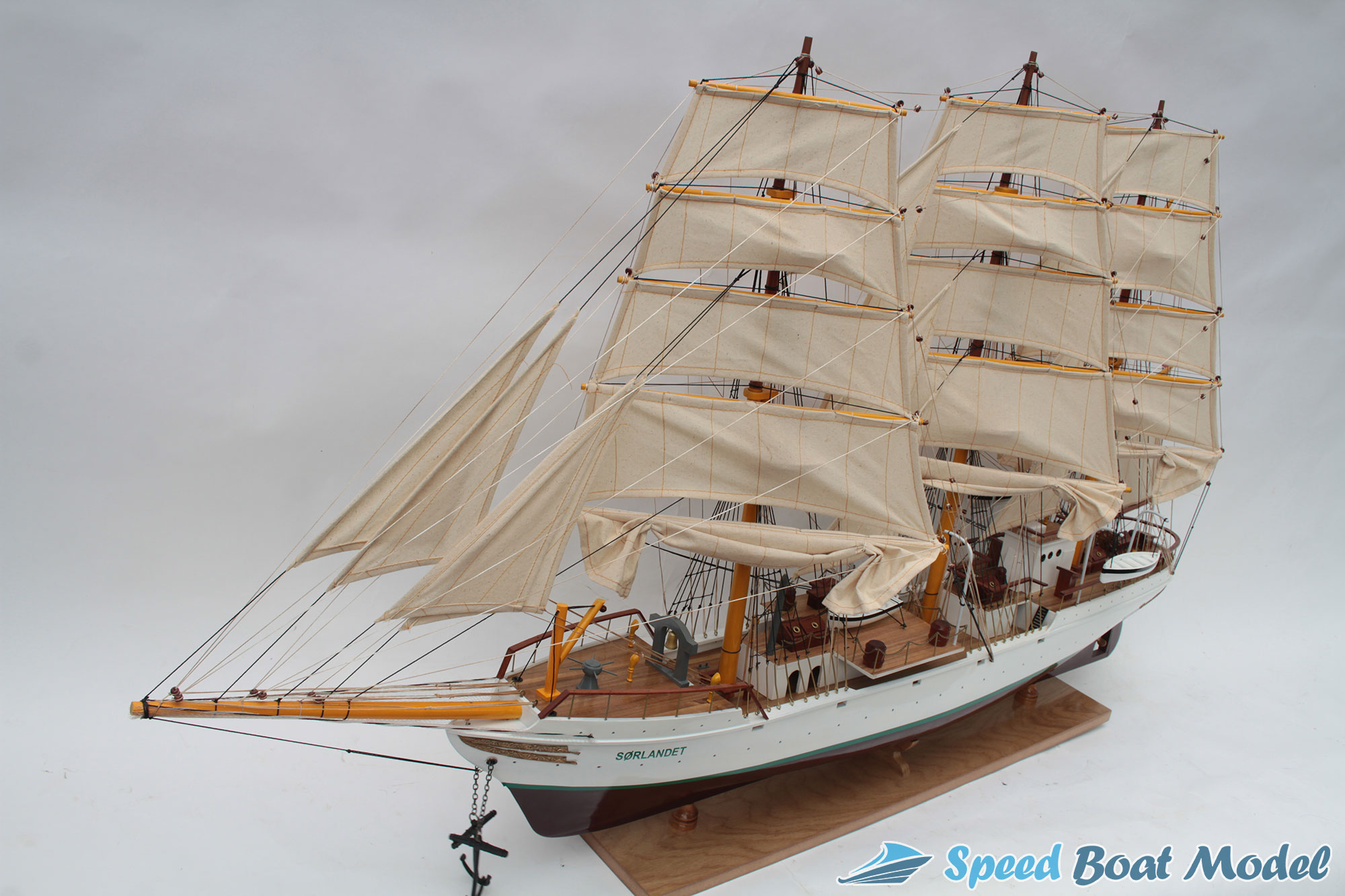 Sorlandet Tall Ship Model 31.5" 12 Sorlandet Tall Ship Model 31.5