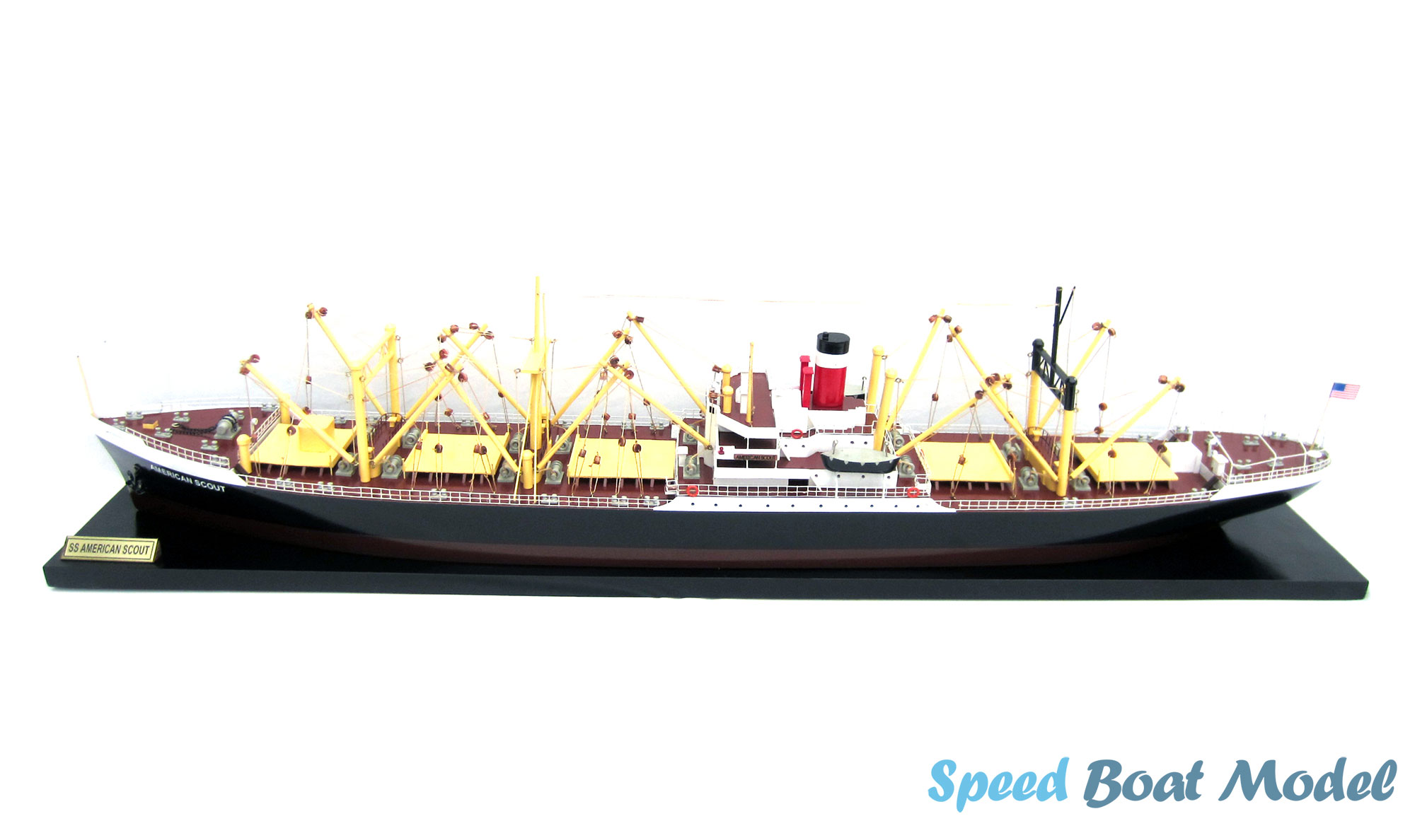 Ss American Scout C2 Waterline Commercial Ship Model 34.2"