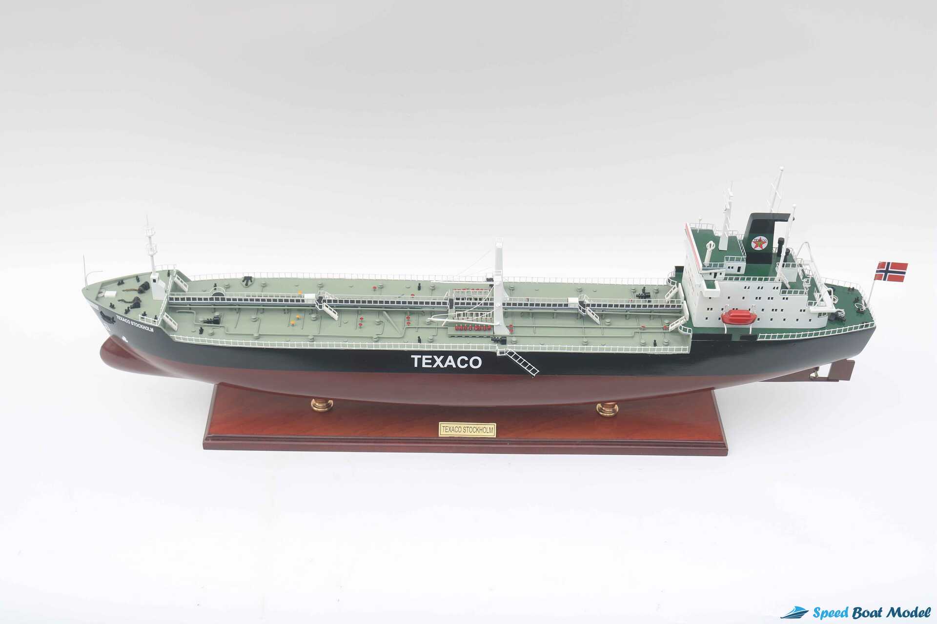 Texaco Stockholm Commercial Ship Model 31.5" 11 Texaco Stockholm Commercial Ship Model (9) Speed Boad Model