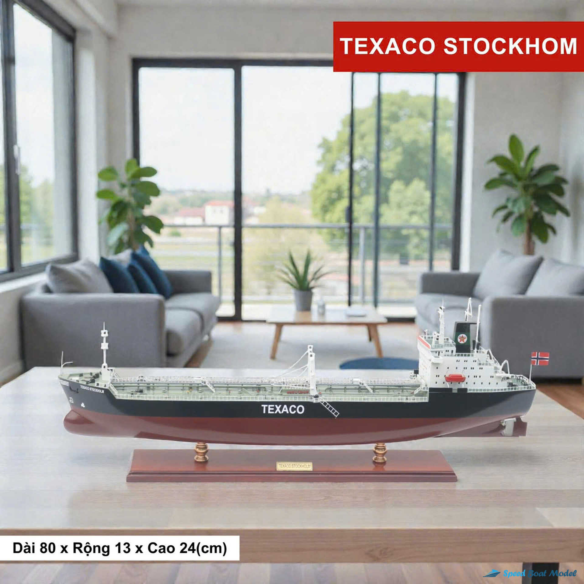 Texaco Stockholm Commercial Ship Model Speed Boad Model