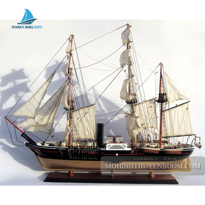 Uss Powhatan Tall Ship Model 31.4"