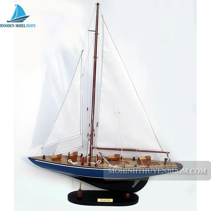 Sailing Boat Velshada Painted Model