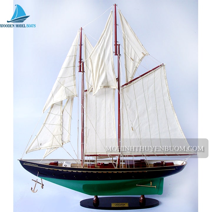 Sailing Boat Virginia Painted Model Lenght 60