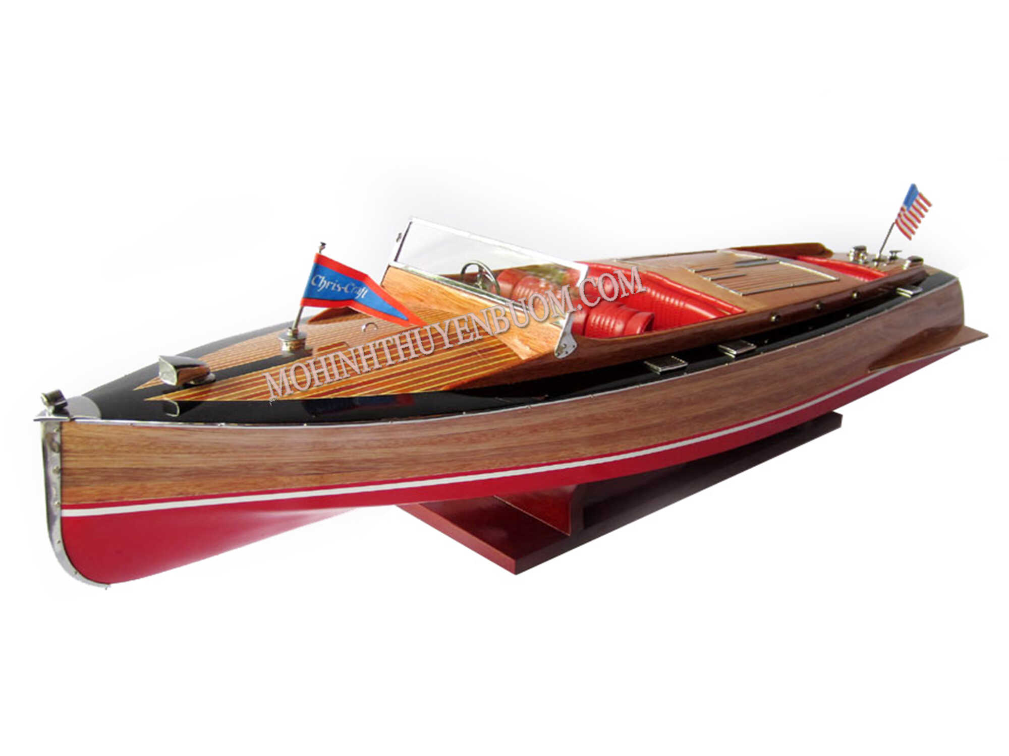 Chris Craft Runabout Classic Boat Model