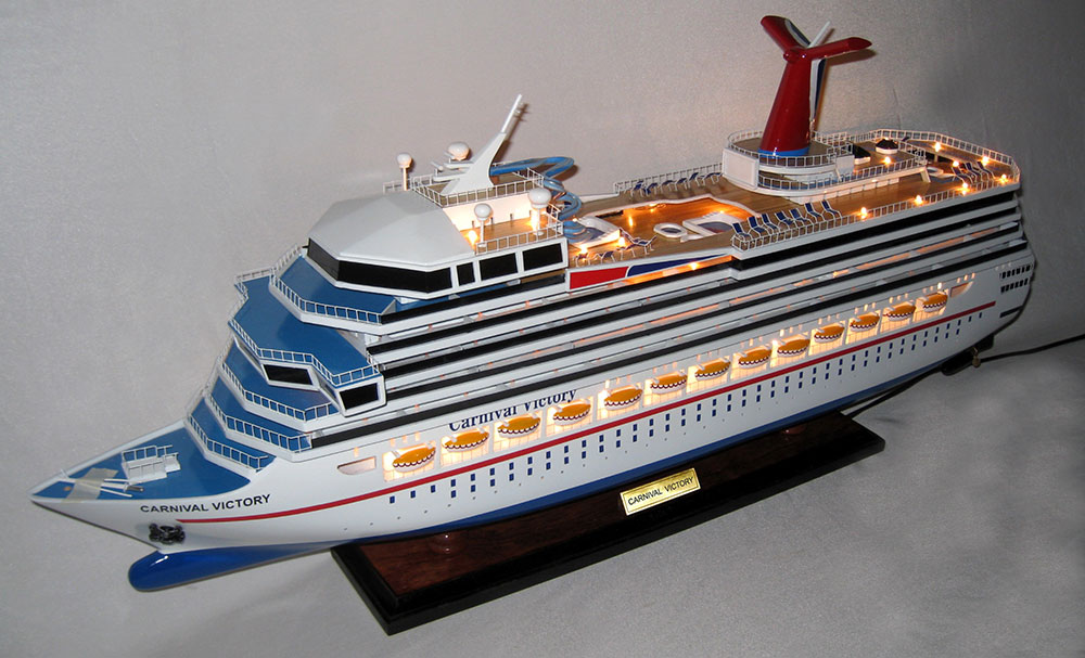 Carnival Victory Boat Model With Light 31.4"