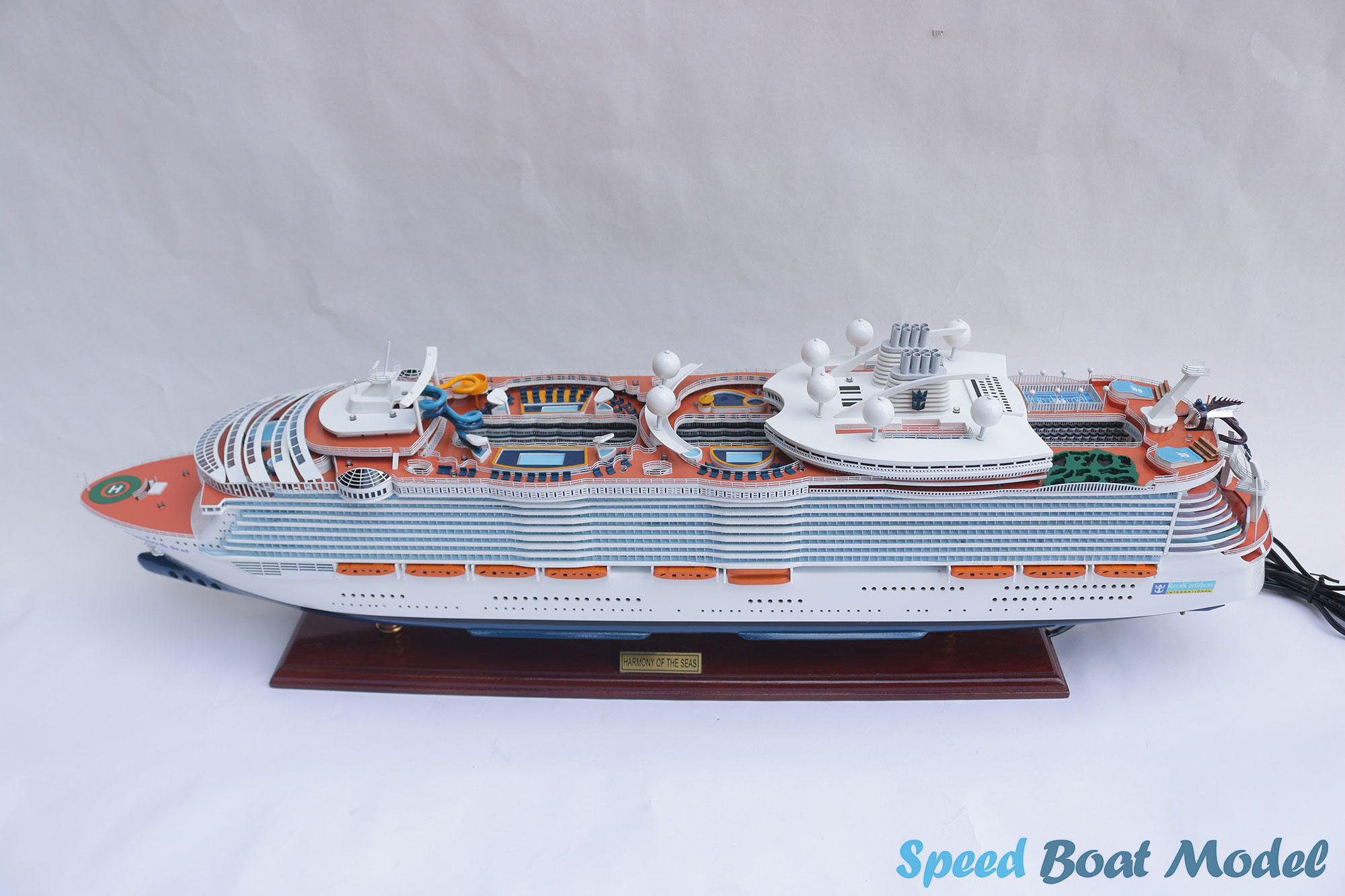 Harmony Of The Seas Boat Model With Light Model 35.4"