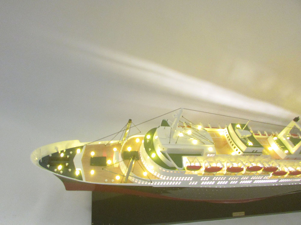 Ss Rotterdam Boat Model With Light Lenght 92