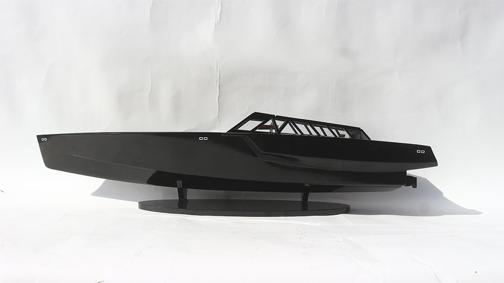 Modern Yacht Wally Power 118 Black Model 15 Modern Yacht Wally Power 118 Black Model (3)
