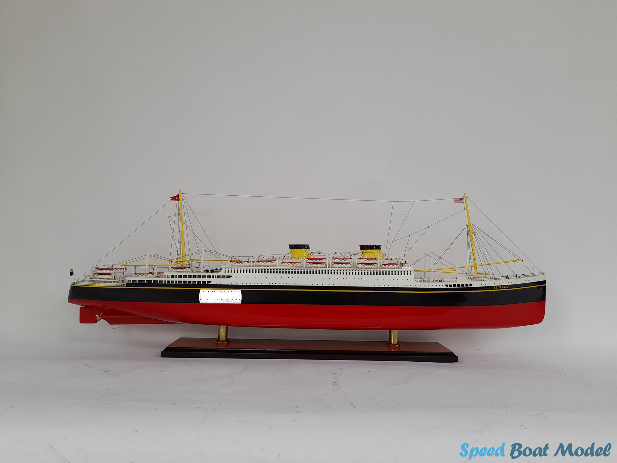 Rms Britannic Wooden Ocean Liner Model 32.2