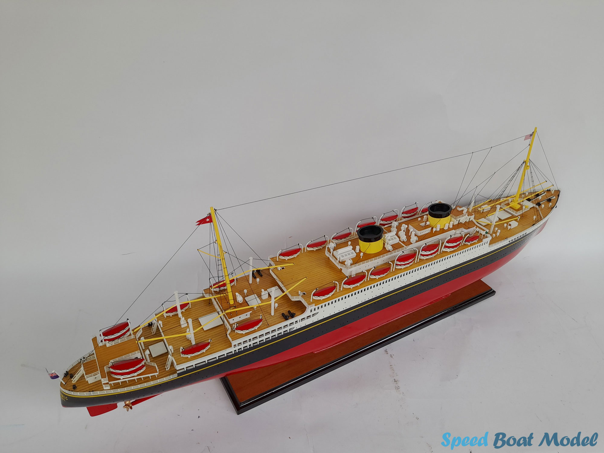 Rms Britannic Wooden Ocean Liner Model 39.3"