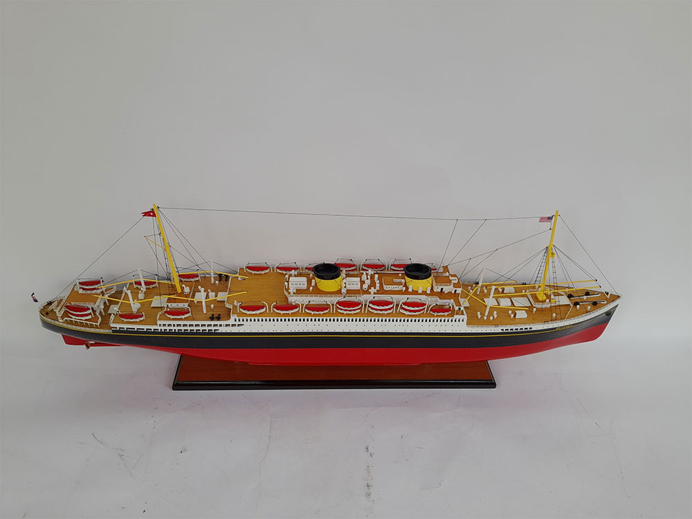 Wooden Ocean Liner Rms Britannic Model