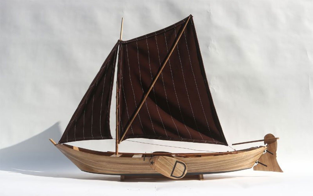 Traditional Fishing Boat Punters Model Handicraft 8 Traditional fishing boat Punters Model Handicraft