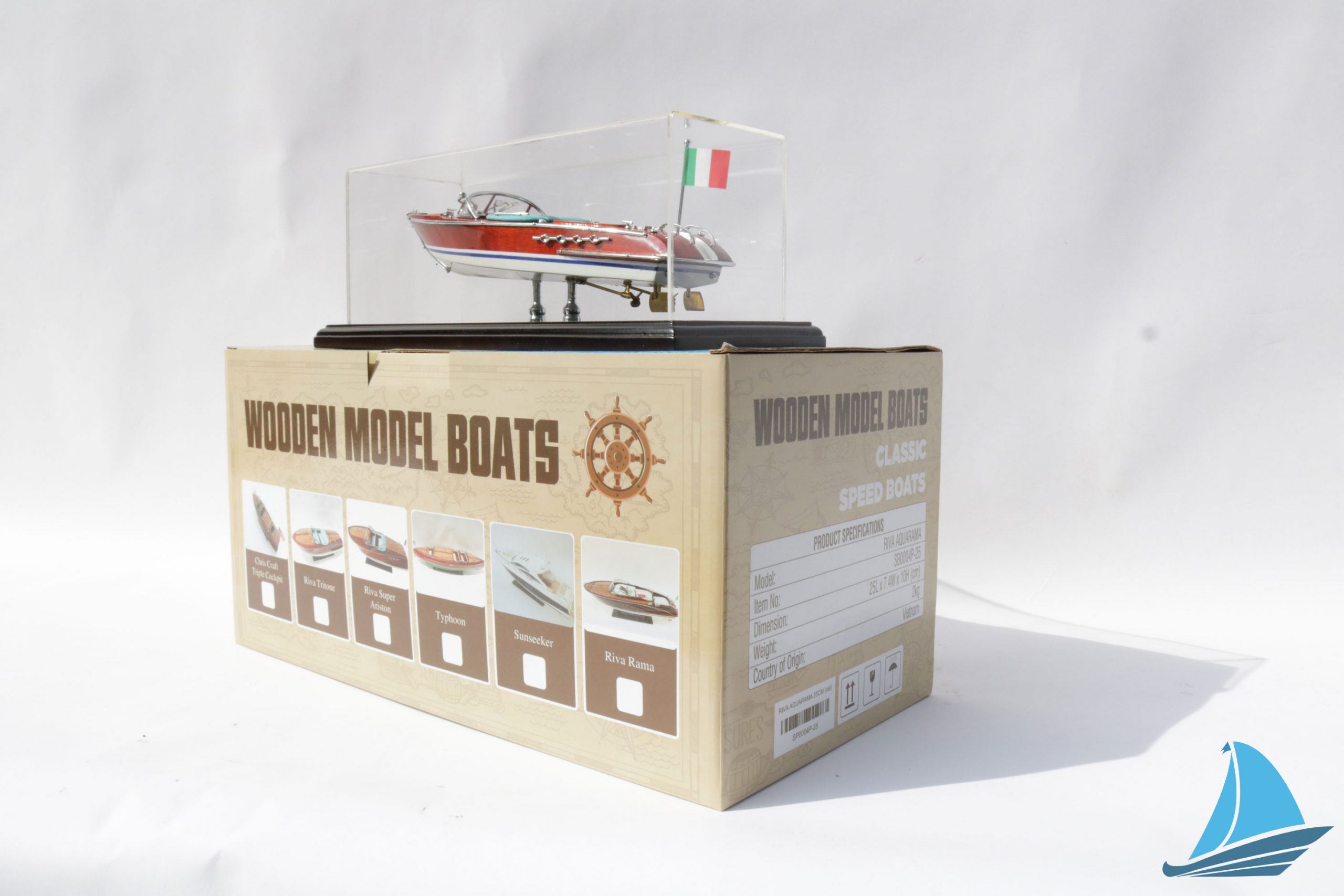 Display Case For Riva Aquarama Classic Boat Model 16 Display Case For Riva Aquarama Classic Boat Model