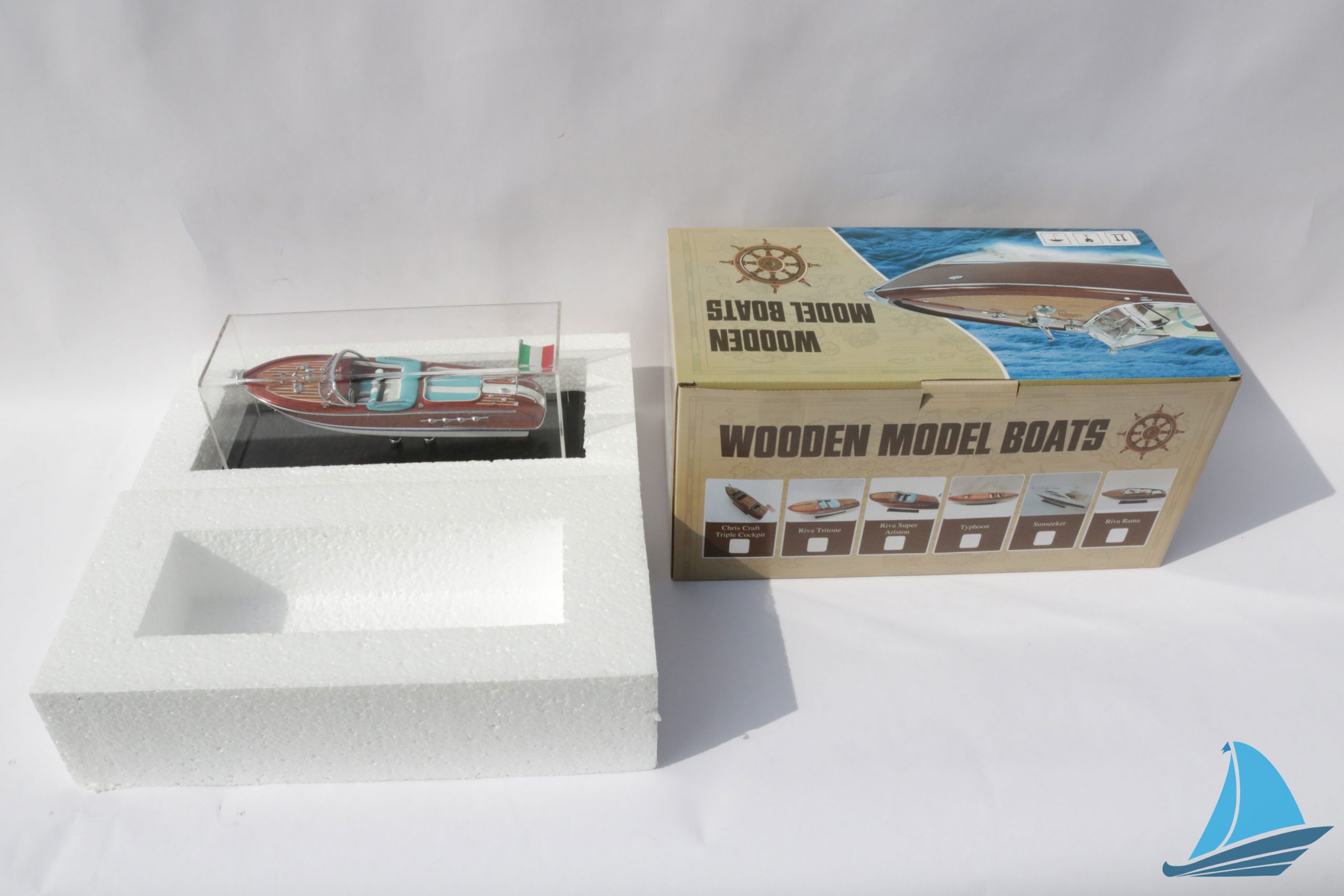 Display Case For Riva Aquarama Classic Boat Model 19 Display Case For Riva Aquarama Classic Boat Model