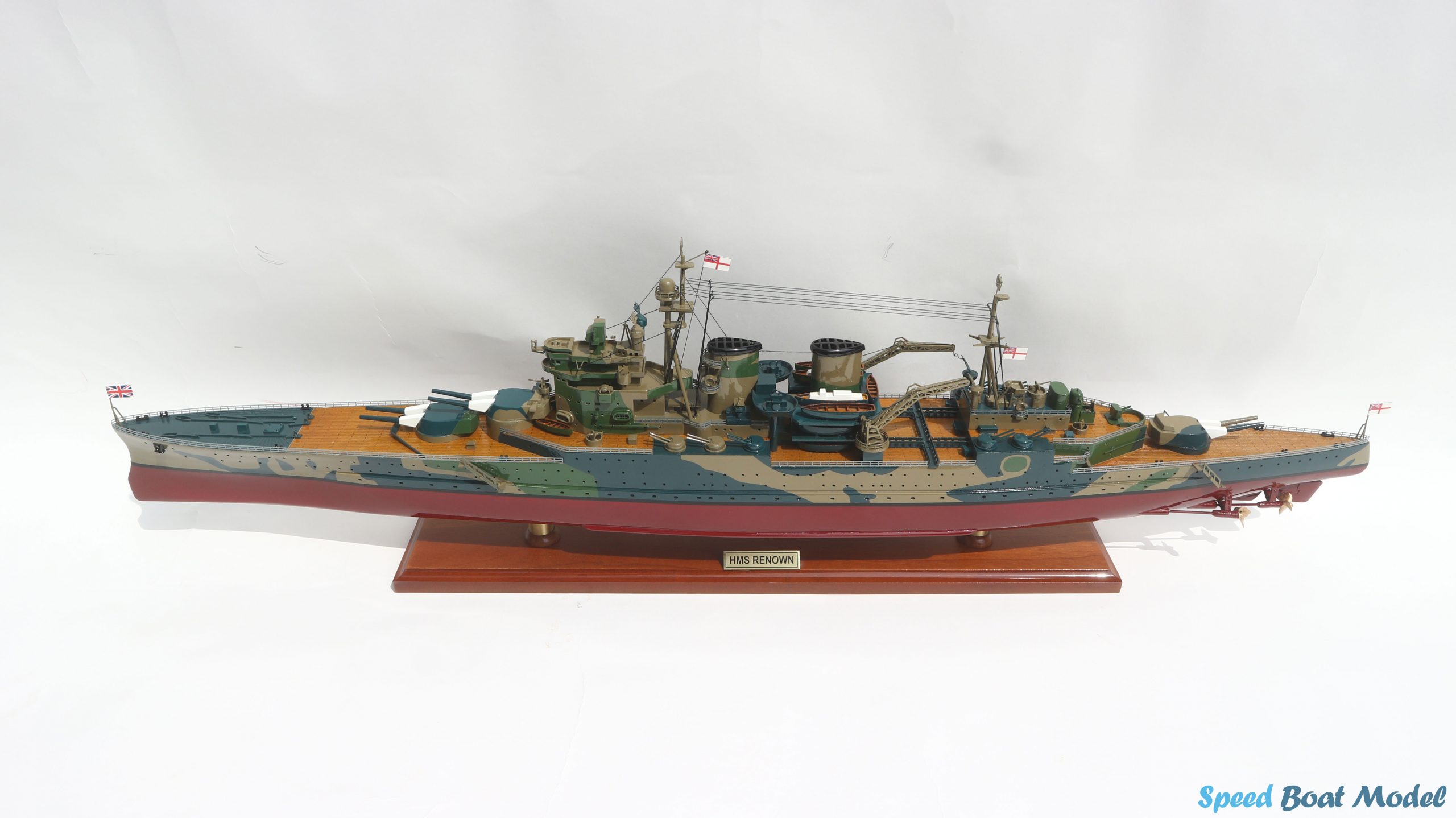 Hms Renown Warship Model 39.7"