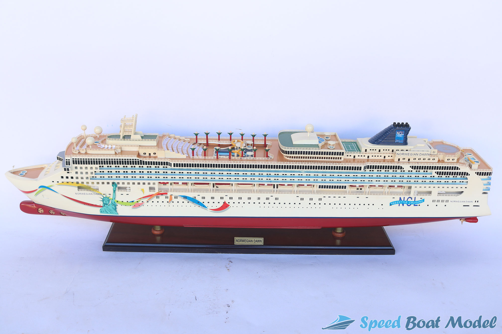 Norwegian Dawn (Dolphin Artwork) Ocean Liner Model 39.3"