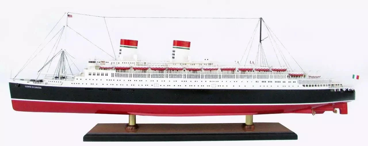 Ocean Liner Conte Di Savoia Ship Model