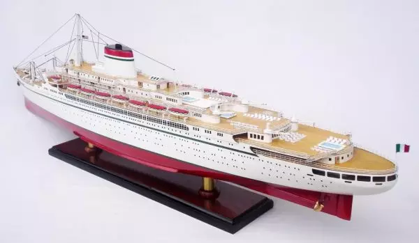 Ocean Liner SS Cristoforo Colombo Model