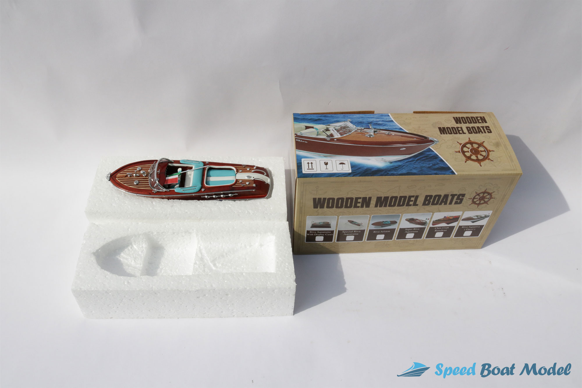 Riva Aquarama 25 Classic Speed Boat Model 9.8"