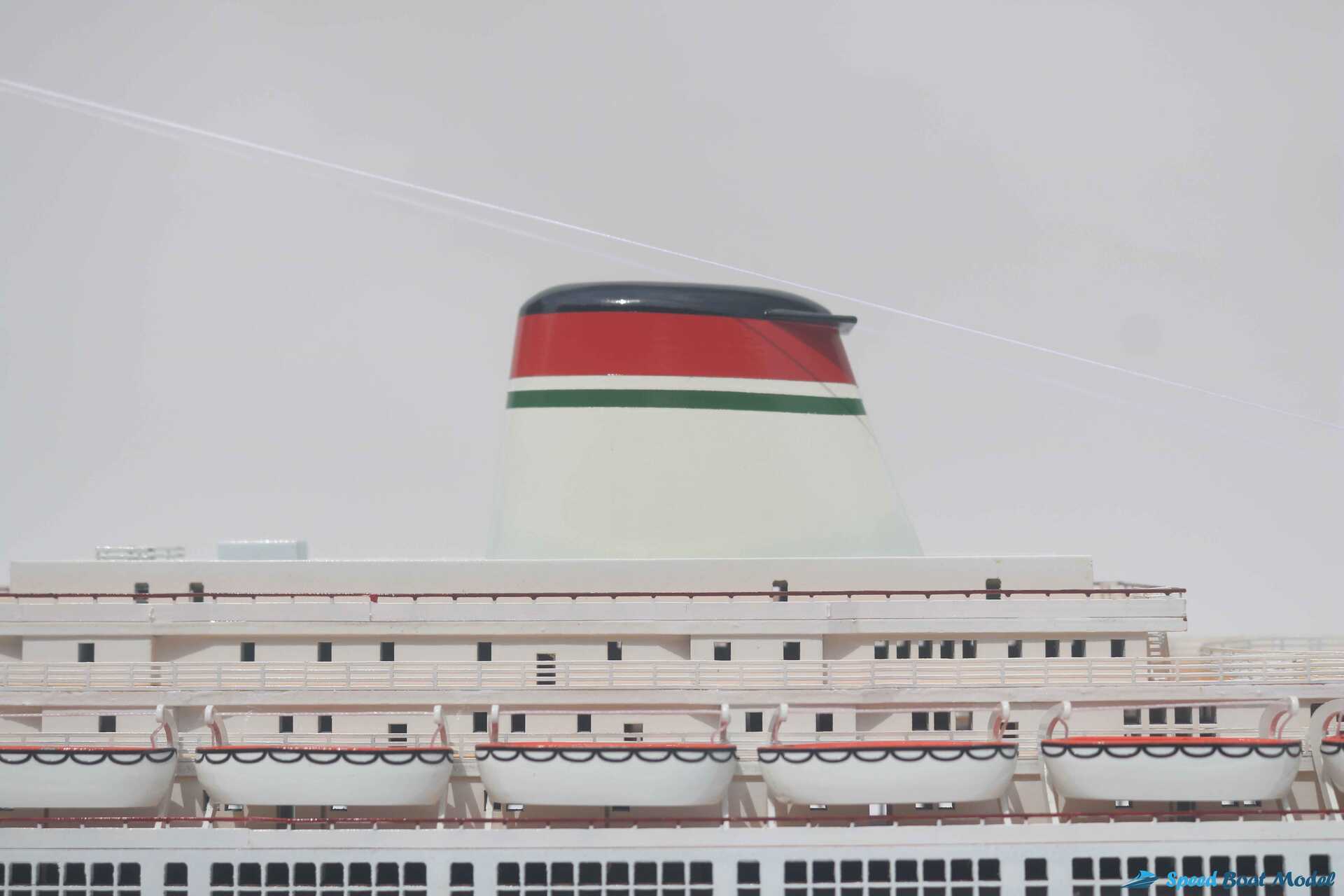 Ss Leonardo Da Vinci Black & Red Hull Ocean Liner Model (2) Speed Boad Model Ss Leonardo Da Vinci Black & Red Hull Ocean Liner Model (2) Speed Boad Model