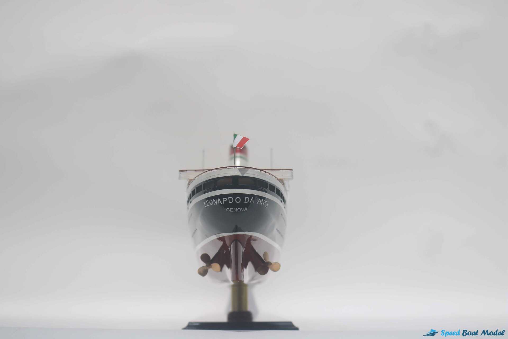 Ss Leonardo Da Vinci Black & Red Hull Ocean Liner Model (3) Speed Boad Model Ss Leonardo Da Vinci Black & Red Hull Ocean Liner Model (3) Speed Boad Model