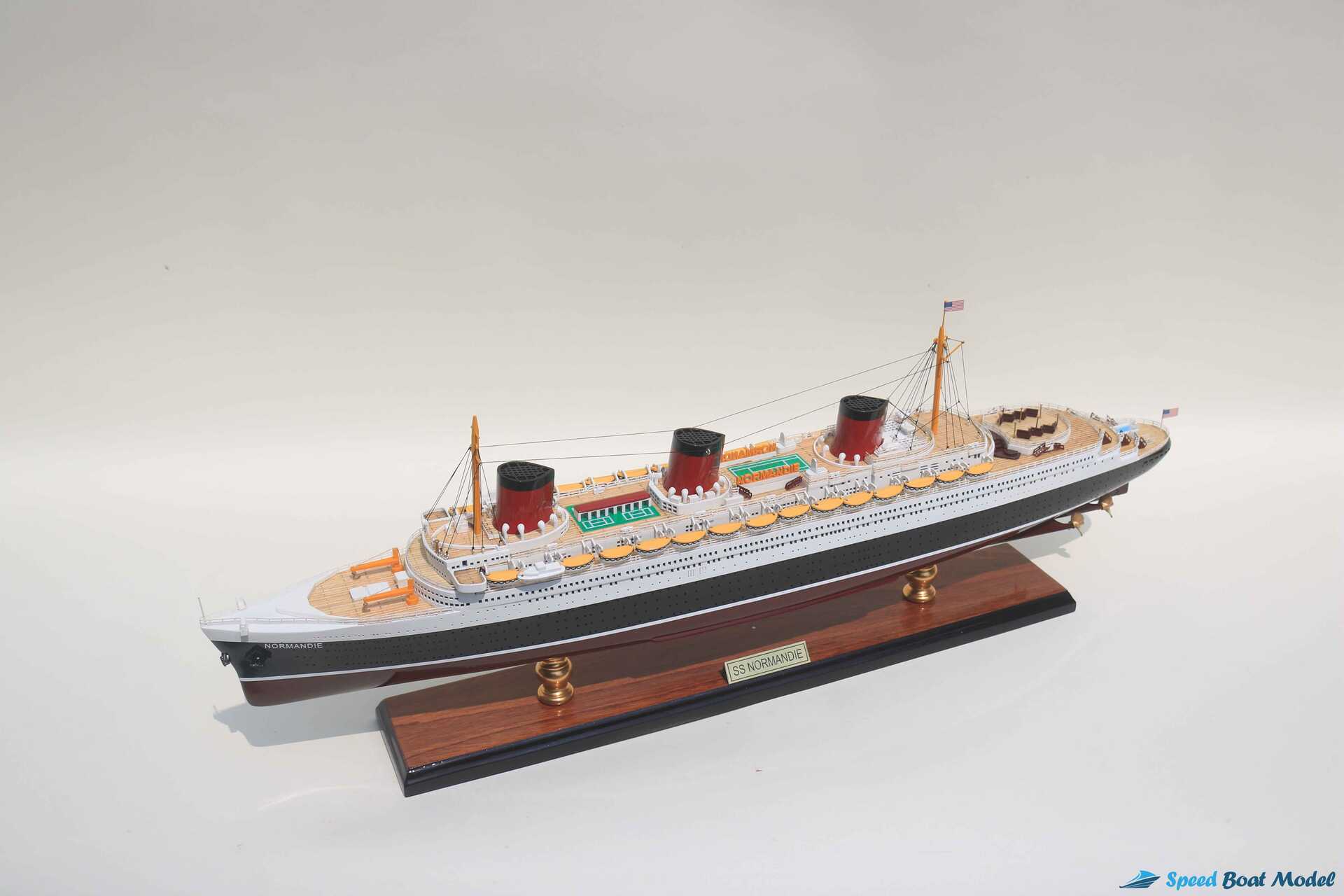 Ss Normandie Cruise Ship Model (13) Speed Boad Model