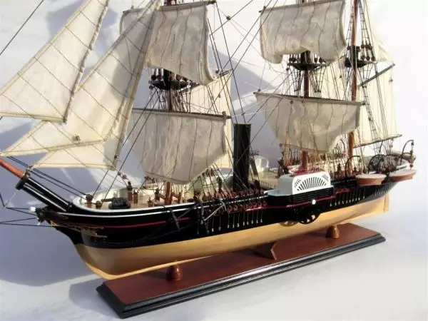 Tall Ship Uss Powhatan Model Lenght 80 10 Tall Ship Uss Powhatan Model (2)