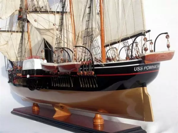 Tall Ship Uss Powhatan Model (4)