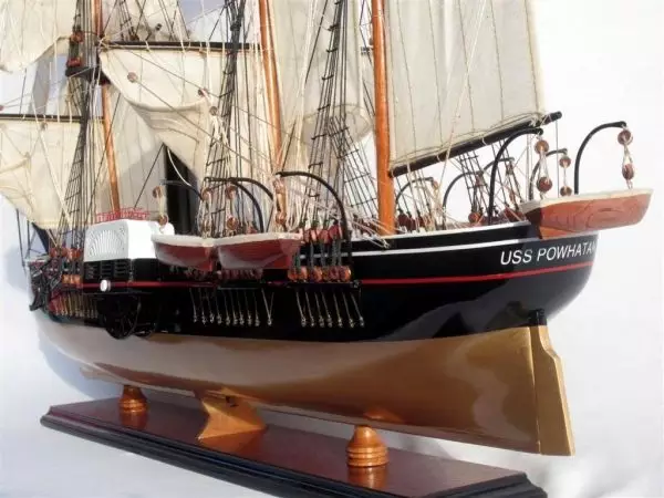 Tall Ship Uss Powhatan Model Lenght 80 12 Tall Ship Uss Powhatan Model (4)