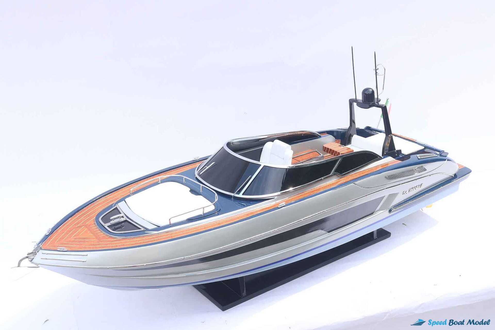 Grey Shark Black Riva Rivale 56 (model 2) (4) Speed Boad Model