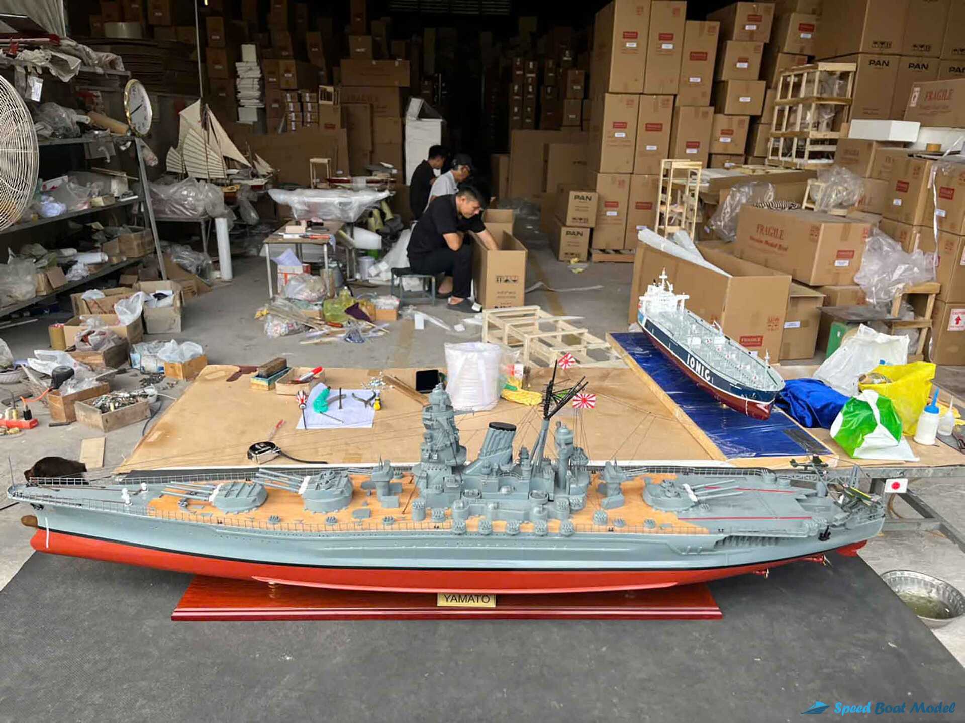 Yamato Japanese Battles Ship Model (15) Speed Boad Model