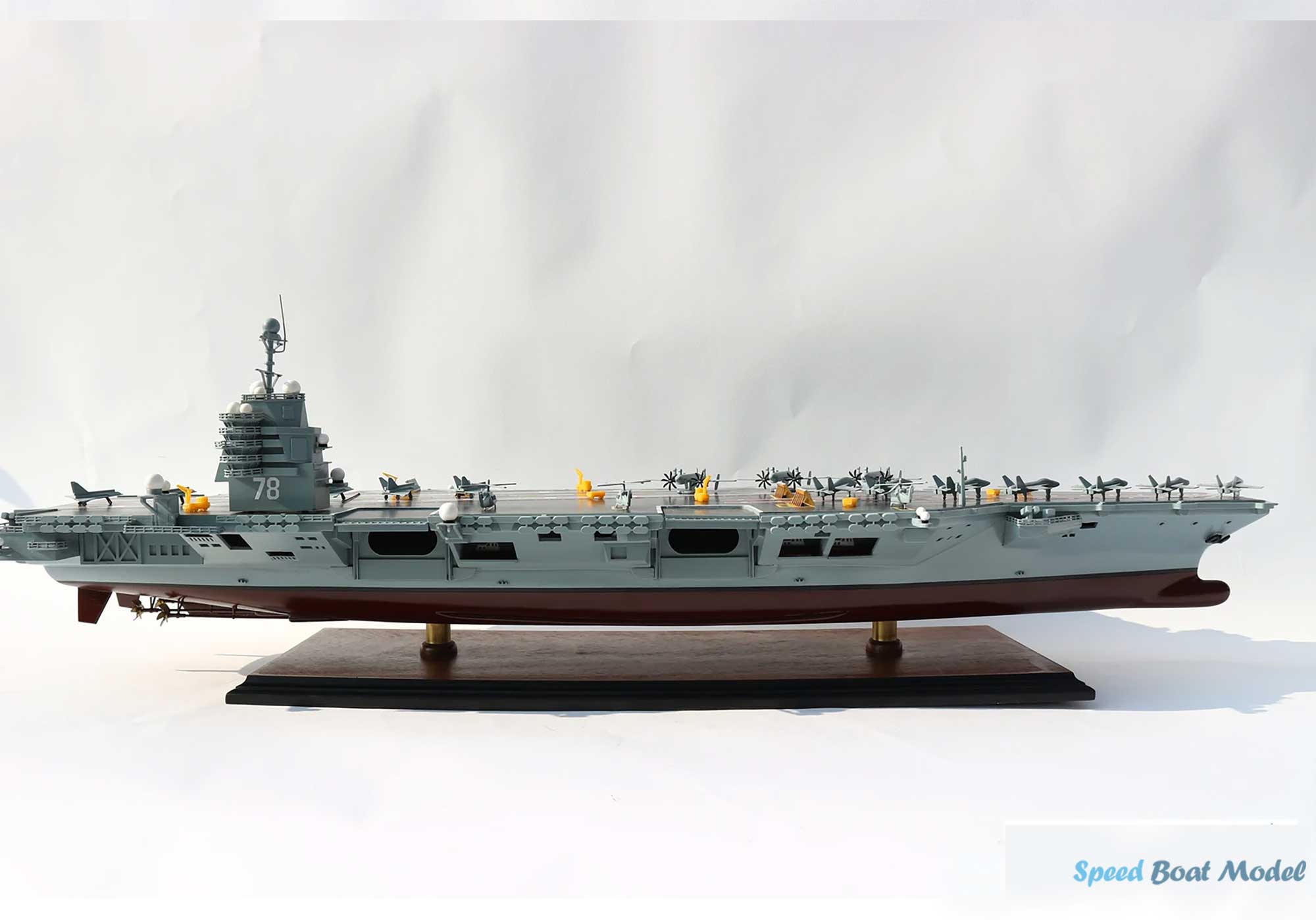 Aircraft Carrier Uss Gerald Ford Warship Model 38" 12 Aircraft Carrier Uss Gerald Ford Warship Model 38
