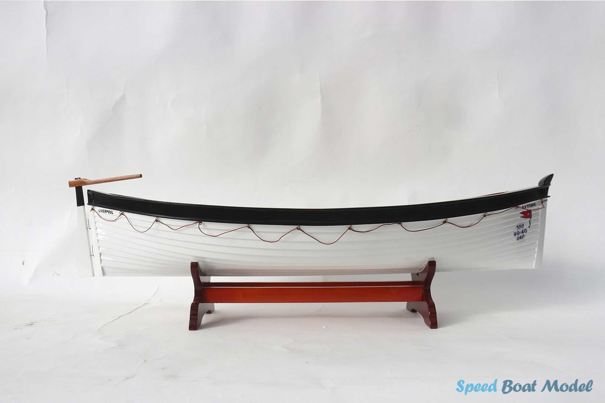 Titanic Lifeboat Clinker Hull Fishing Boat Model