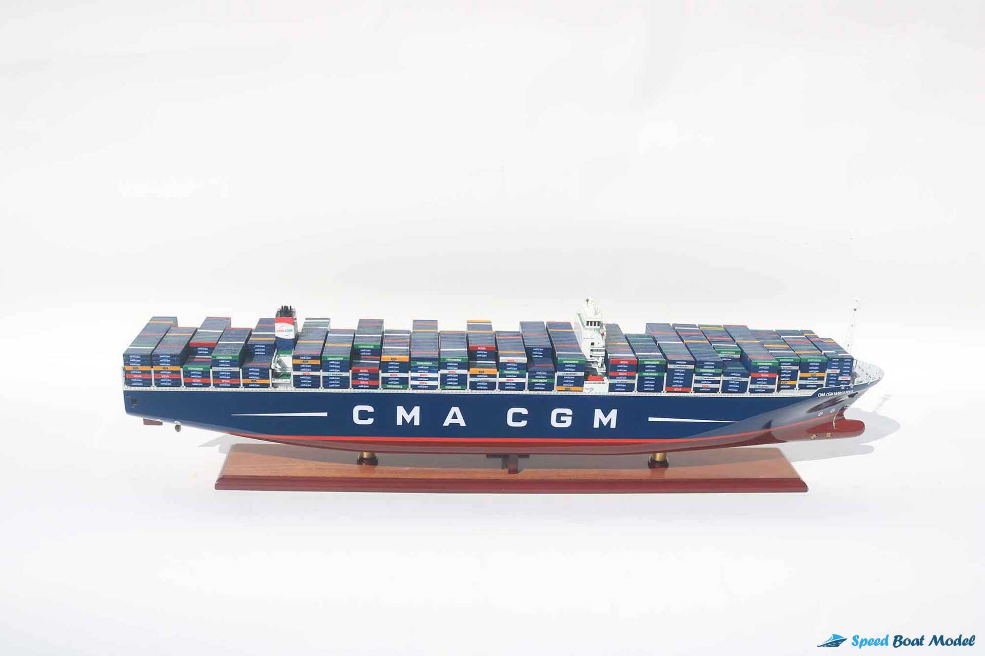 Cma Cgm Marco Polo Commercial Ship Model (11) Speed Boad Model Cma Cgm Marco Polo Commercial Ship Model (11) Speed Boad Model