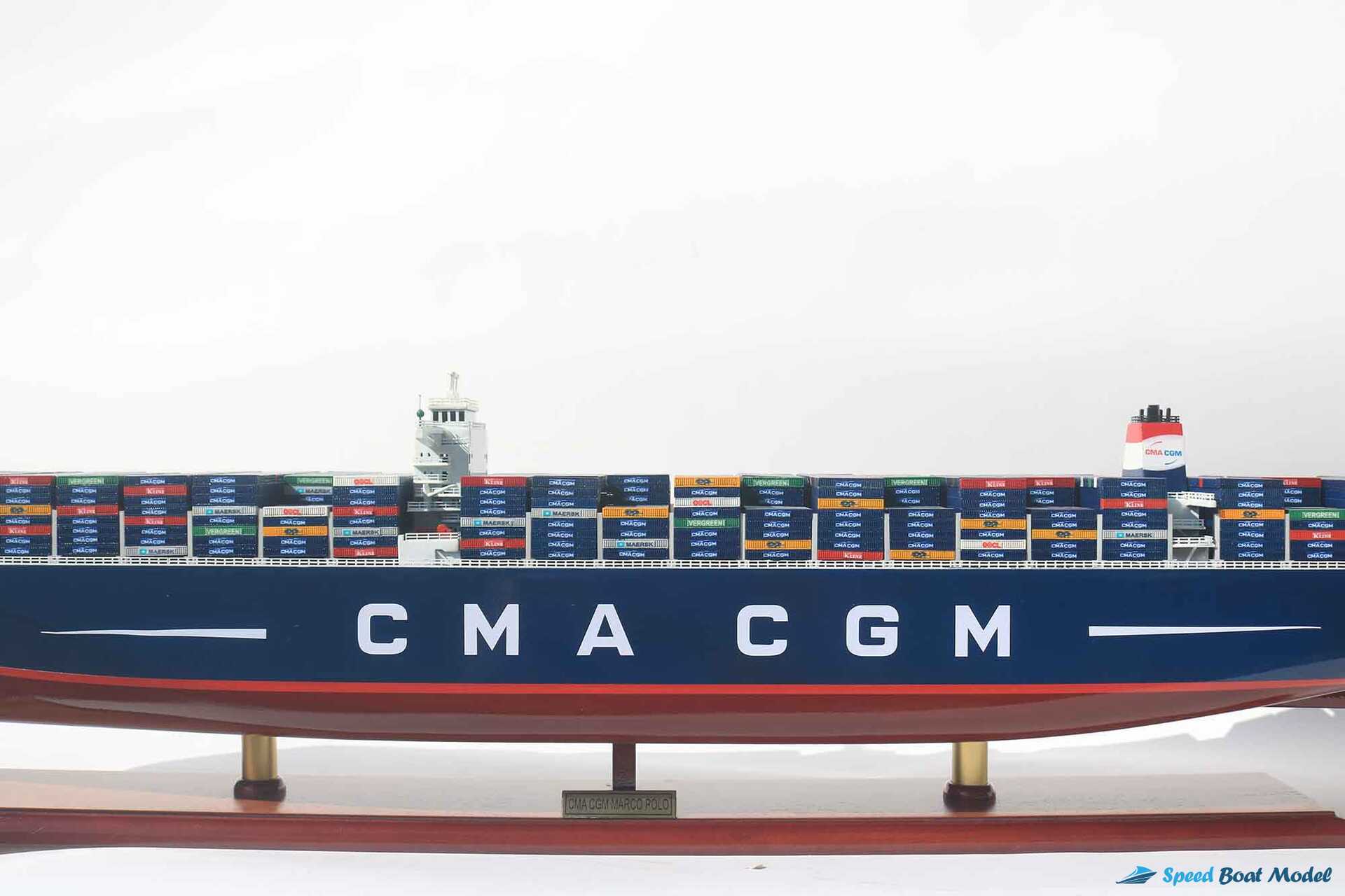 Cma Cgm Marco Polo Commercial Ship Model (12) Speed Boad Model Cma Cgm Marco Polo Commercial Ship Model (12) Speed Boad Model