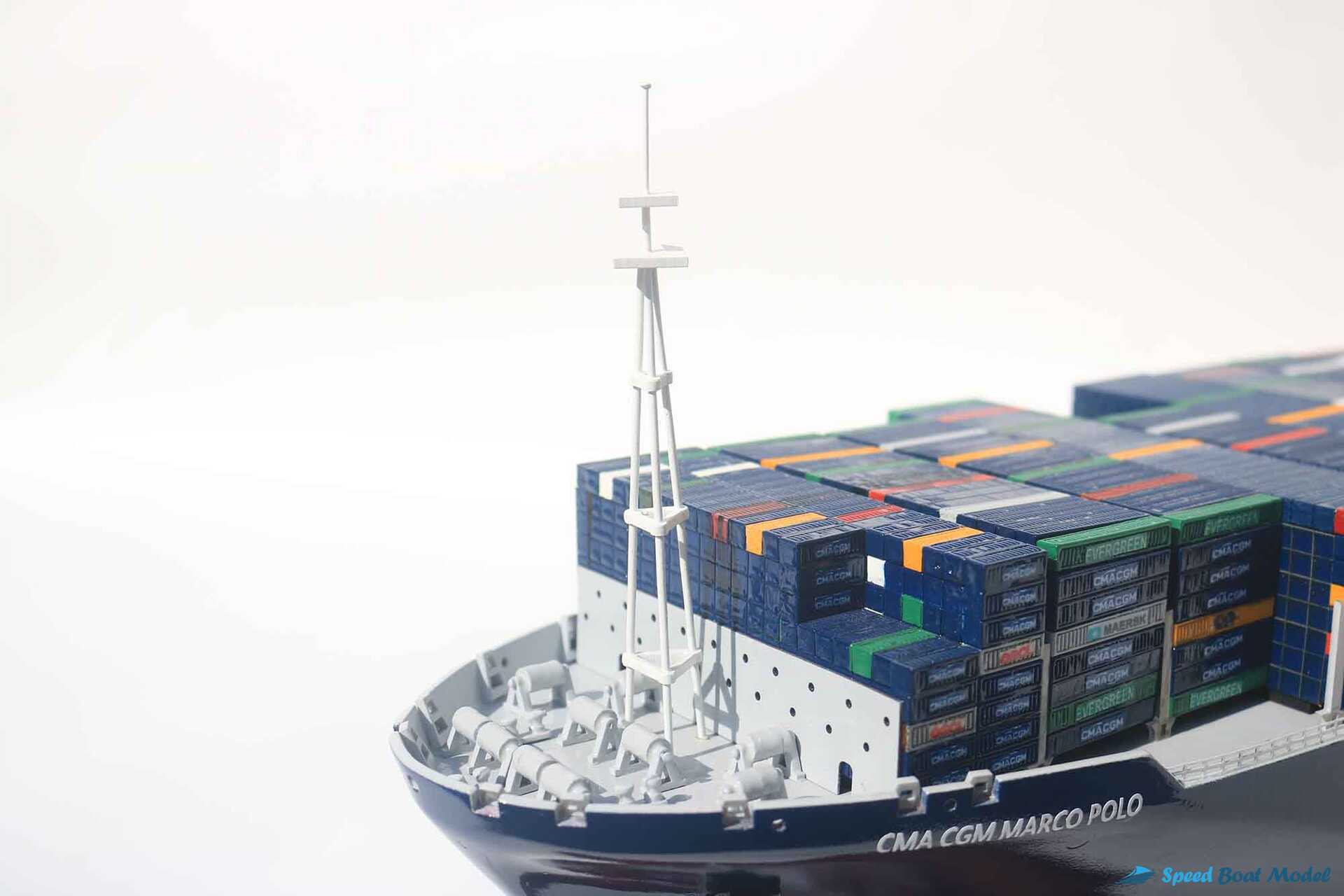 Cma Cgm Marco Polo Commercial Ship Model (4) Speed Boad Model Cma Cgm Marco Polo Commercial Ship Model (4) Speed Boad Model